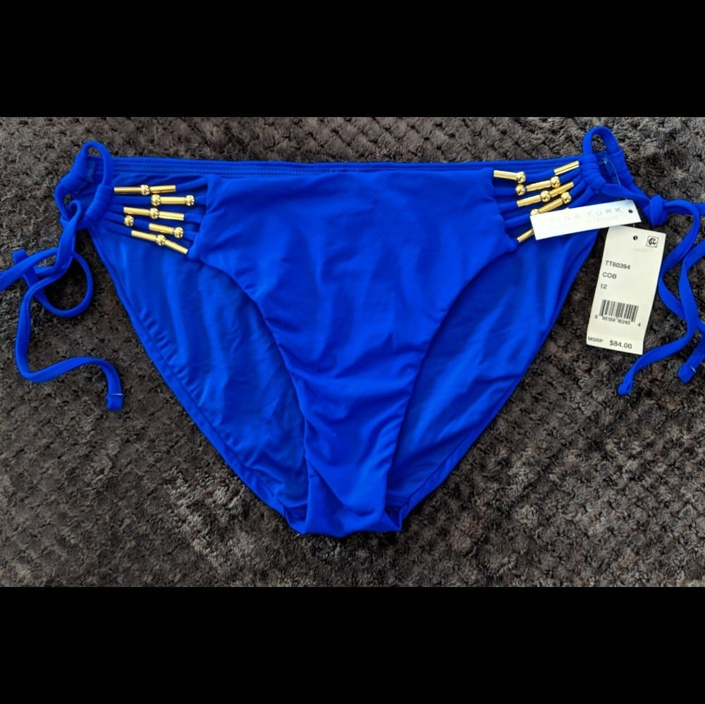 Elegant Bright Blue Swim Bottom